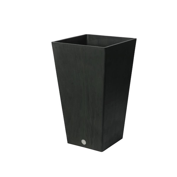 Algreen 24 x 14 x 14 in. Valencia Square Planter, Black 17335 - main